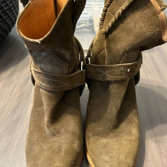 Isabel Marant Brown Suede Heeled Boots - Picture 2 of 3